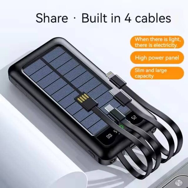 Chargeur solaire portable 10000mAh