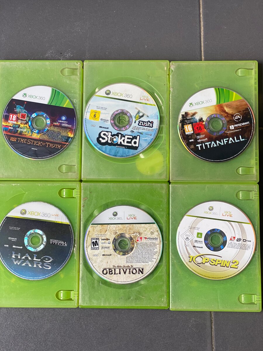 Lot de jeux XBOX 360 variés