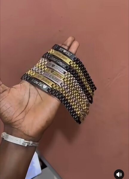 Bracelet gravé personnalisé