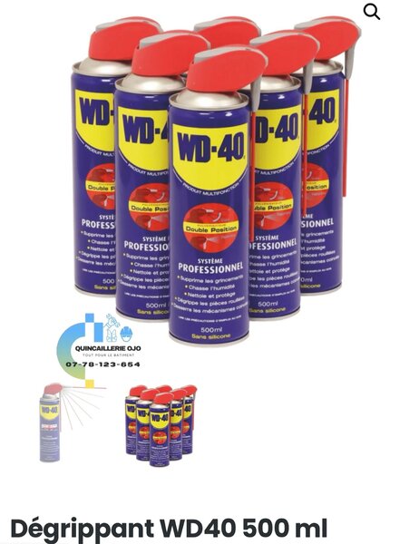 Lubrifiant Dégrippant WD-40 500ml