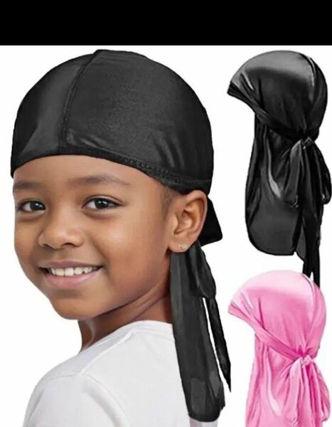 Durag en satin pour enfants