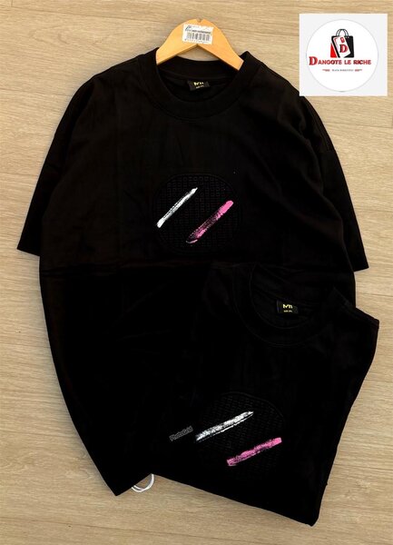 T-shirt noir unisexe