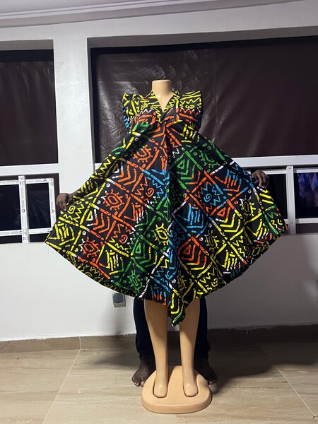 Robe ample ethnique colorée