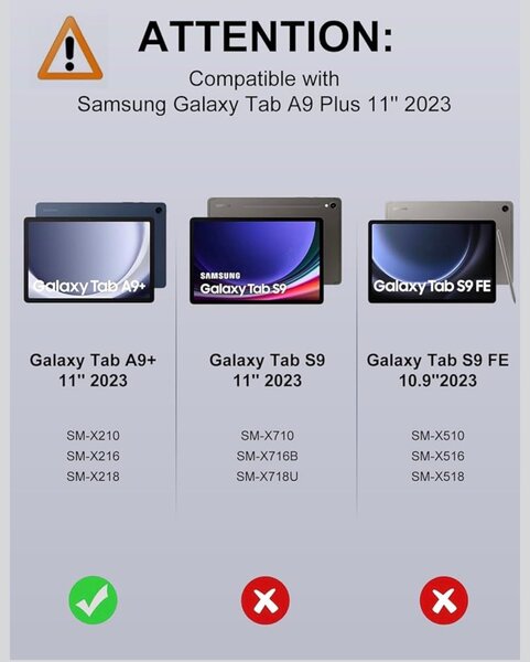 Coque avec clavier Galaxy Tab A9+