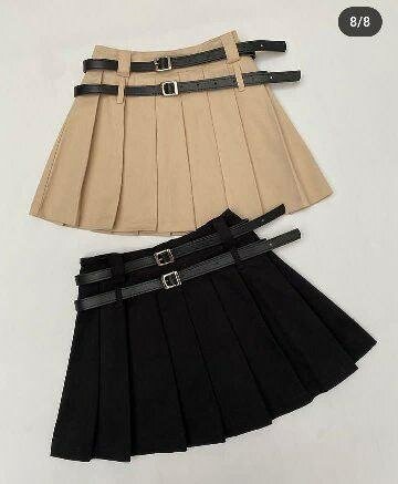 Jupe courte plissée pour femme