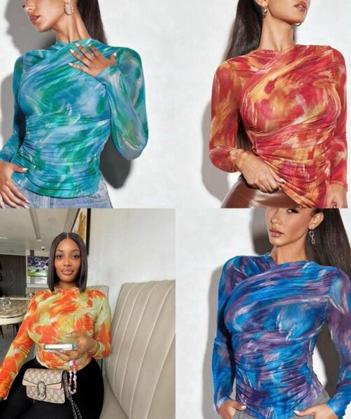 Chemise imprimée pour femme