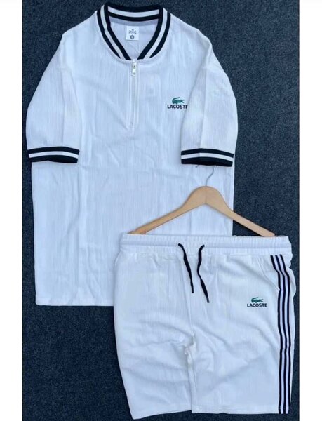 Ensemble sport Lacoste blanc