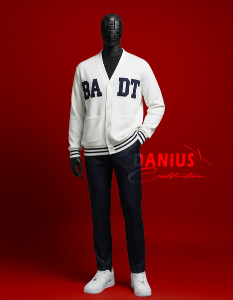 Cardigan varsity sportif pour homme