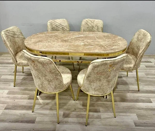 Table à manger ovale luxe