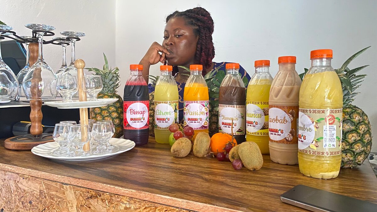 Boissons de fruits exotiques