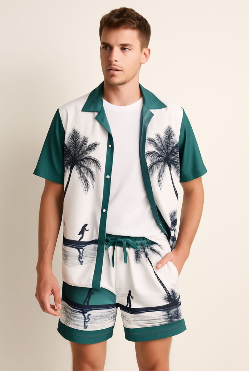 Set de chemise et short homme