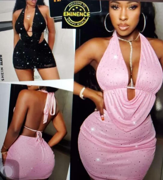 Robe Étroite Pailletée Glamour