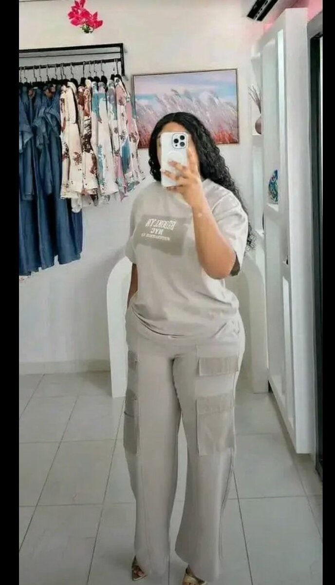 T-shirt et Pantalon Cargo Femme