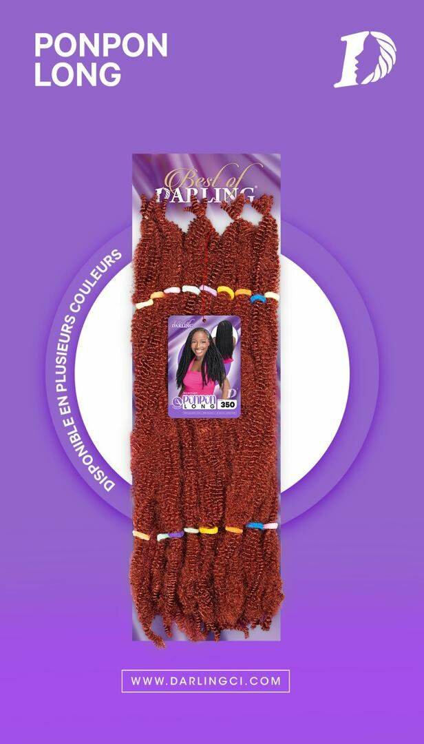 Tissage Darling Ponpon Long Coloré