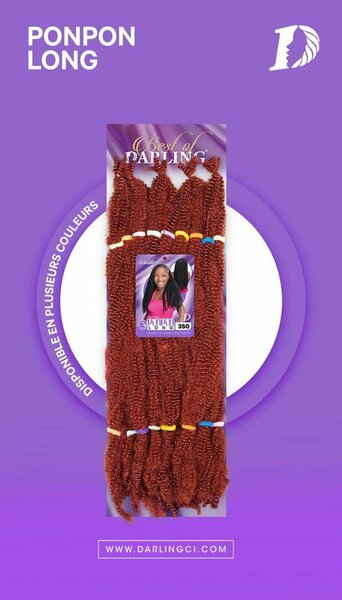 Tissage Darling Ponpon Long Coloré