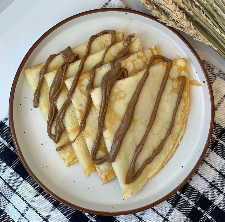 Crêpes délicieuses au chocolat