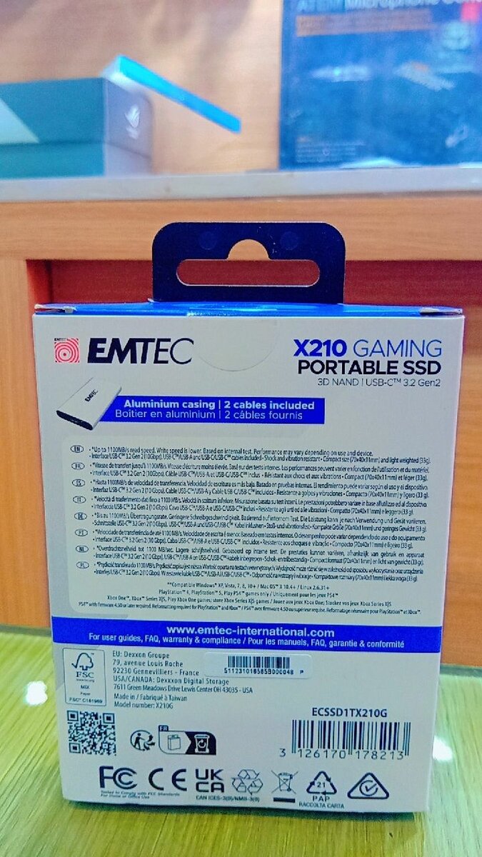EMTEC SSD Portable Gaming 1TB