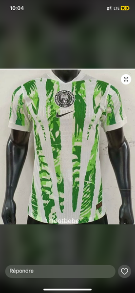 Maillot football Nigeria