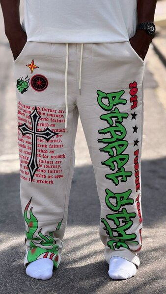 Pantalon streetwear graphique