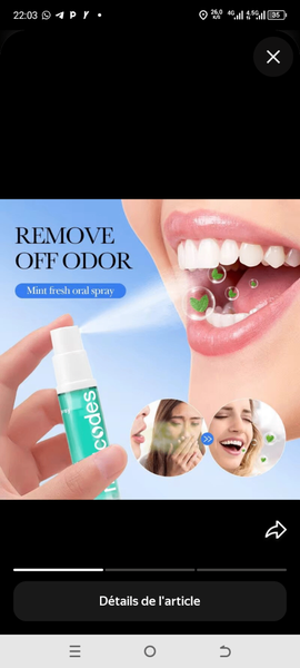 Spray buccal frais menthe