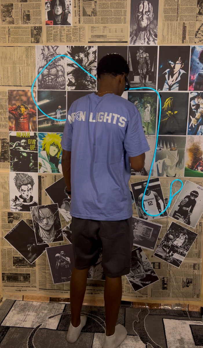T-shirt "Neon Lights" unisexe
