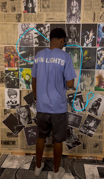T-shirt "Neon Lights" unisexe