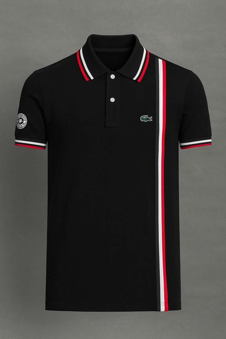 Polo Lacoste à bandes
