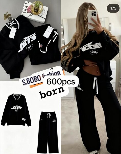 Ensemble survêtement noir femme - S.BOBO