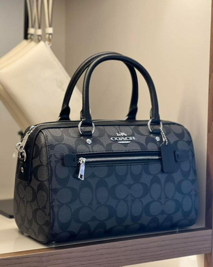 Sac à main COACH en cuir noir