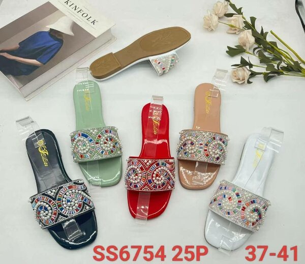 Sandales perlées femmes