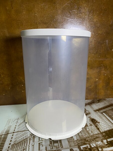 Boîte Cylindrique Transparent 42cm