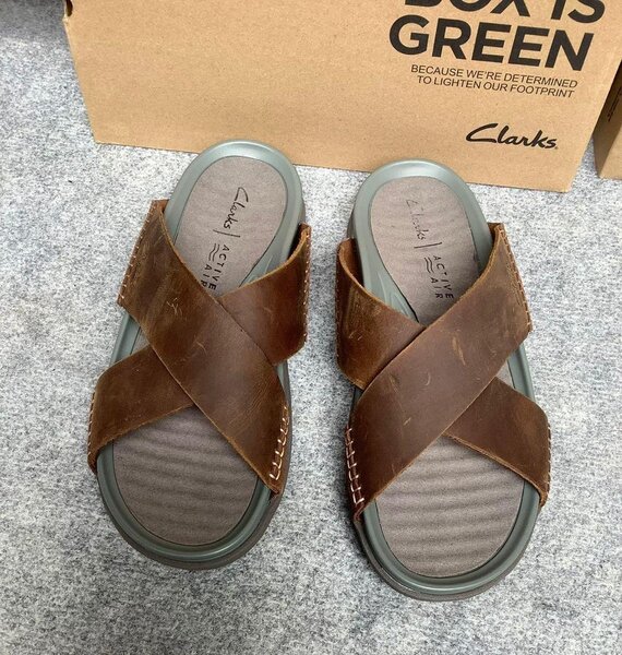 Sandales en cuir Clarks pour homme