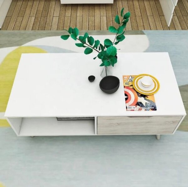 Table basse moderne blanche