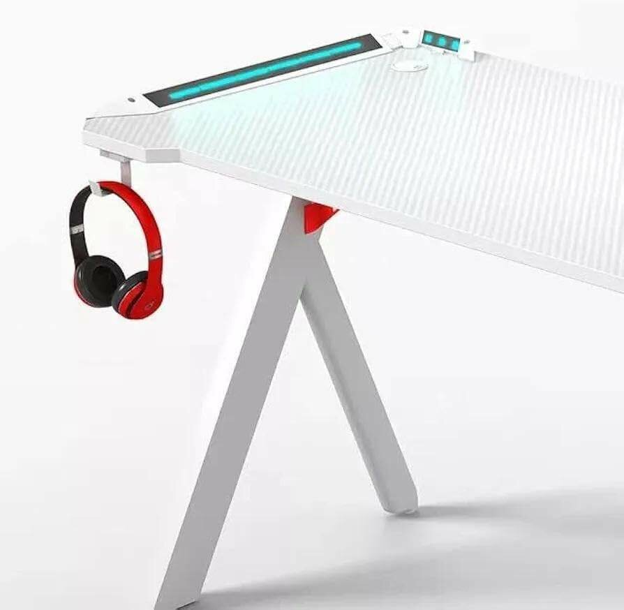 Bureau Gamer LED Ergonomique