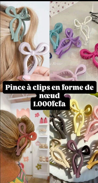 Pince à cheveux nœud