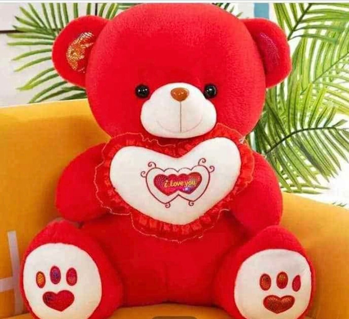 Ours en peluche avec coeur 'I Love You'