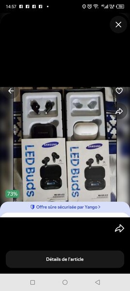 Écouteurs Sans Fil LED Samsung