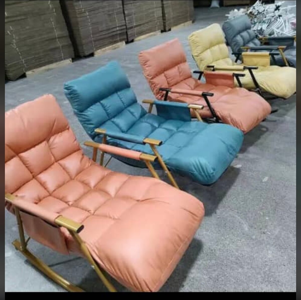 Chaise longue pliable confortable