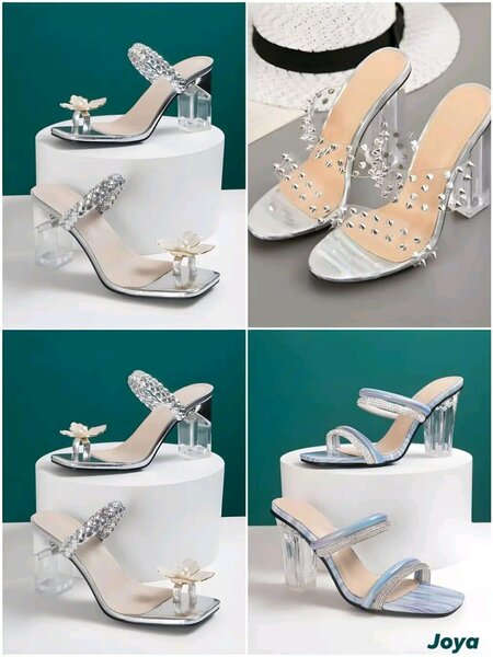 Sandales Transparentes à Talons