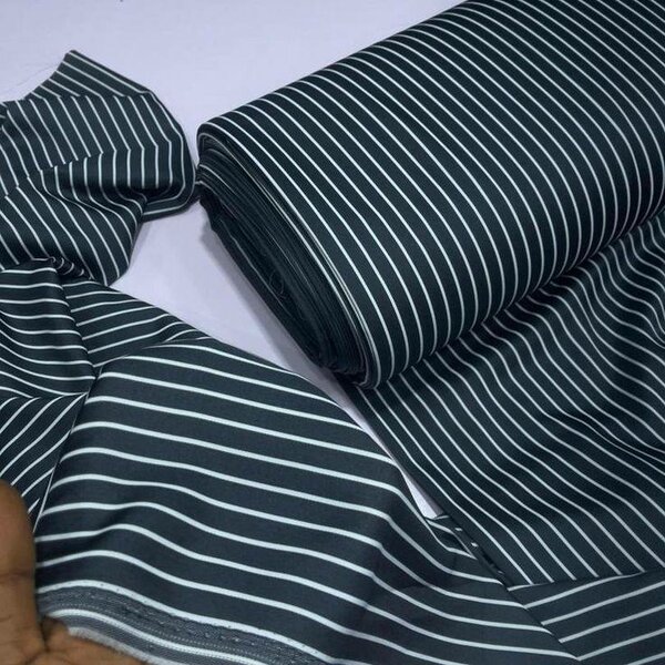 Tissus en coton rayé