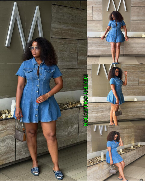 Robe Chemise en Jean Élégante