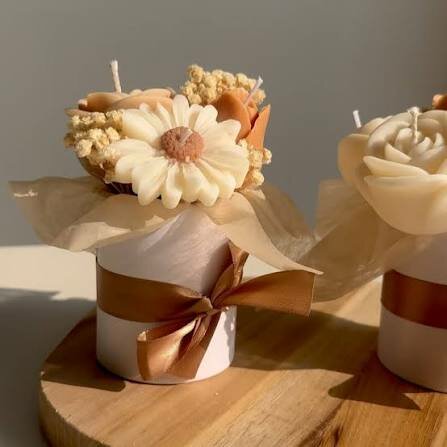 Bougie Florale Déco