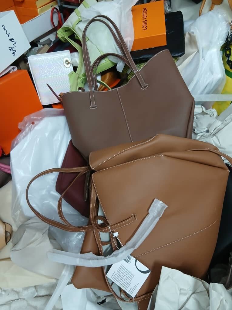 Sac à main en cuir Polène