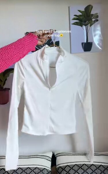 Hauts zippés à manches longues