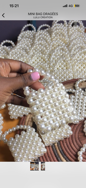 Mini sac perlé élégant