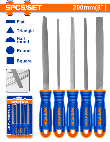 Set de limes en métal 200mm