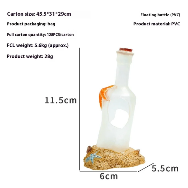 Décoration bouteille flottante