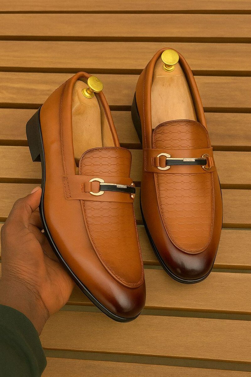 Mocassins élégants en cuir