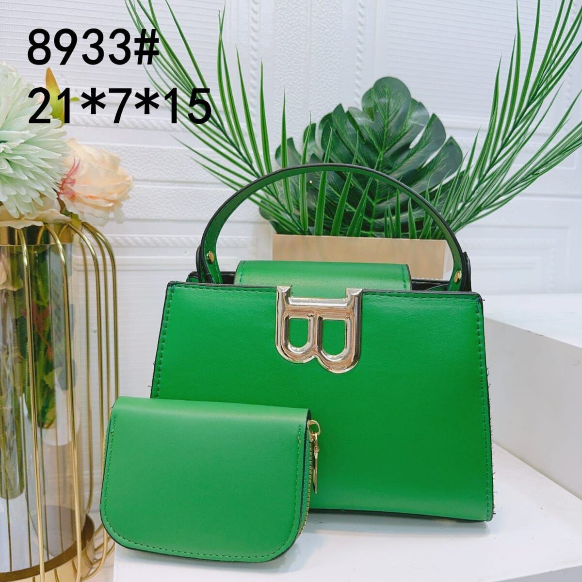 Sac à main vert élégant