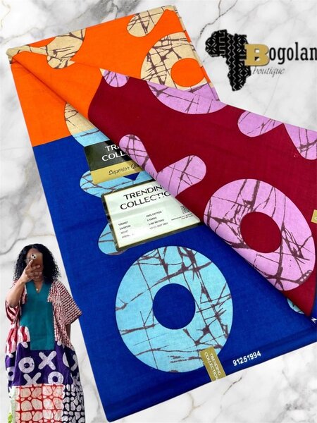 Tissu Wax Africain Coloré